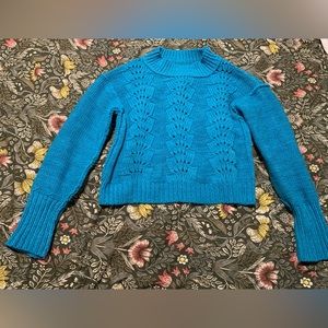 Free People Bell Song Pullover XS Blue